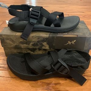 NEW Chaco Kids Z1 Ecotread Black Size 3 Adjustable Sandals with Arch Support